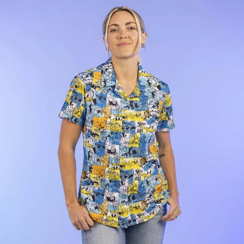 Disney’s Donald Duck 90th "Birds of a Feather" – Women's KUNUFLEX Short Sleeve Shirt Comfortable Stretch Short Shirt