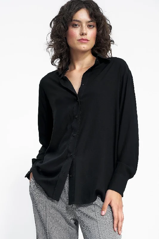 Long sleeve shirt Nife Comfortable Peplum Short Shirt