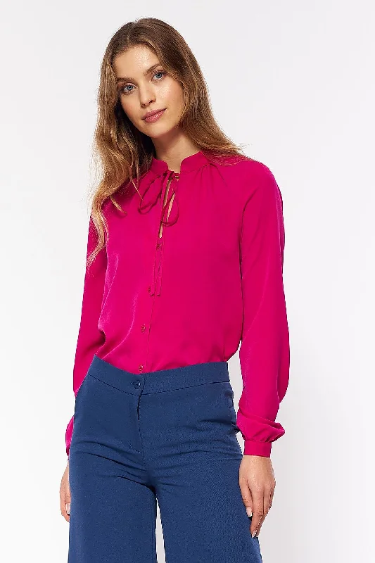 Long sleeve shirt Nife Comfortable Peplum Short Shirt