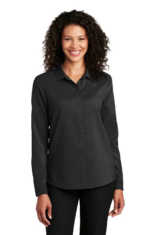 Port Authority Ladies Long Sleeve Performance Staff Shirt LW401 Casual Cotton Short Shirt