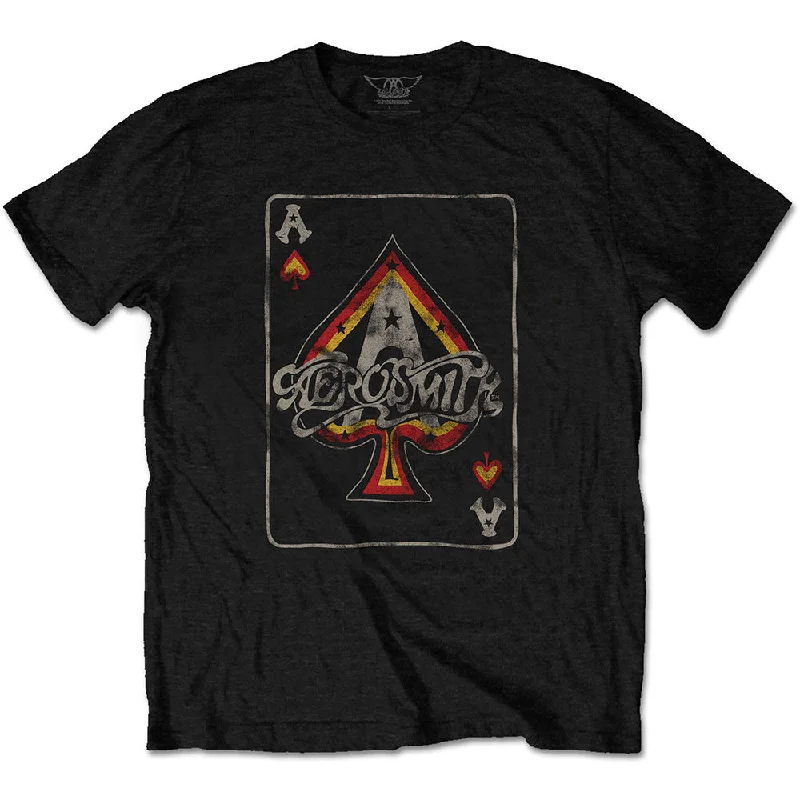 Aerosmith | Official Band T-Shirt | Ace Plaid T-Shirt Polka Dot Checkered