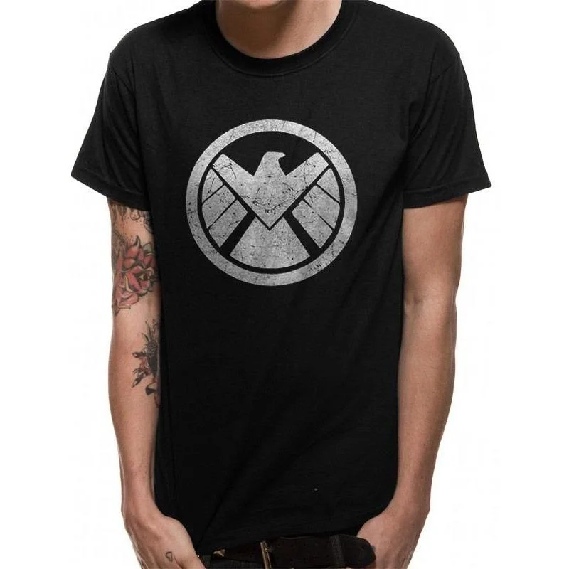 Avengers Shield Unisex T-Shirt Adult Chenille Fabric Brocade Fabric Lace Fabric