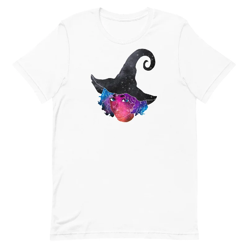 Cosmic Galaxy Witch Unisex t-shirt Mesh Blend Leather Blend Suede Blend