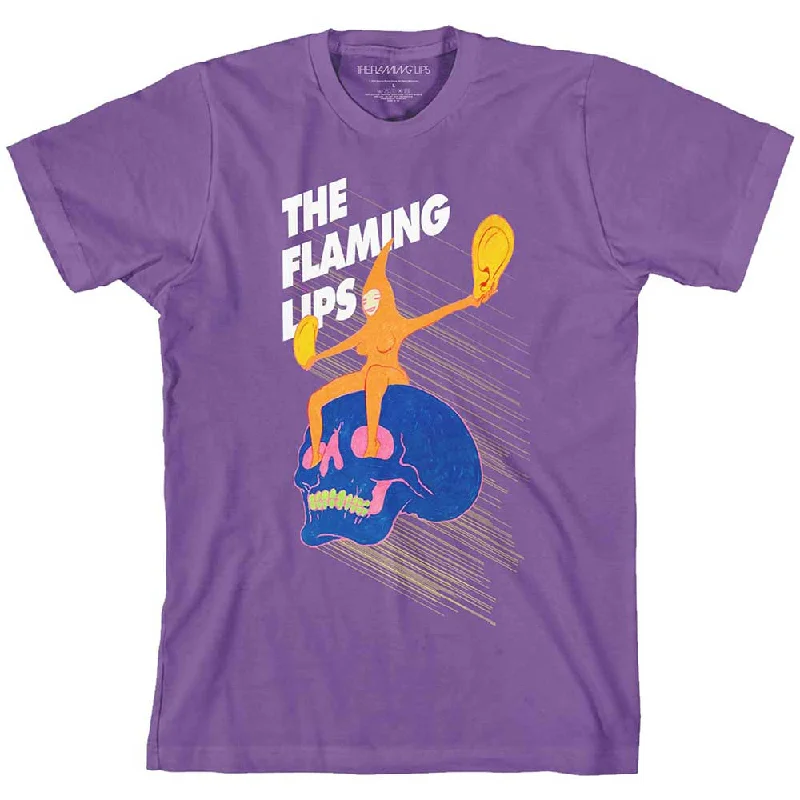 The Flaming Lips | Official Band T-Shirt | Skull Rider Rayon Velvet Corduroy