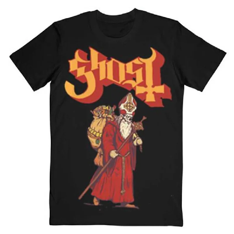 Ghost | Official Band T-Shirt | Greetings From Papa Noel Fashionable Trendy Casual