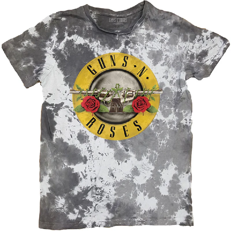 Guns N' Roses | Official Band T-shirt | Classic Logo (Dip-Dye) Mesh Canvas Denim