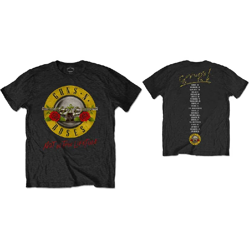 Guns N' Roses | Official Band T-Shirt | Not in this Lifetime Tour (Back Print) Chenille Blend Fleece Blend Nylon Blend