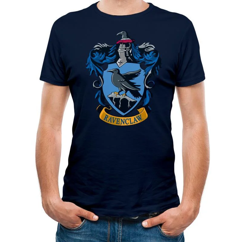 Harry Potter Ravenclaw Crest Unisex T-Shirt Adult Basic T-Shirt Crew Neck Short Sleeve