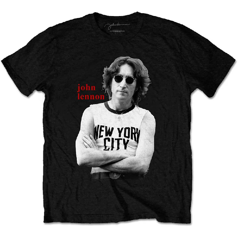 John Lennon | Official Band T-Shirt | New York City B&W Casual Formal Business