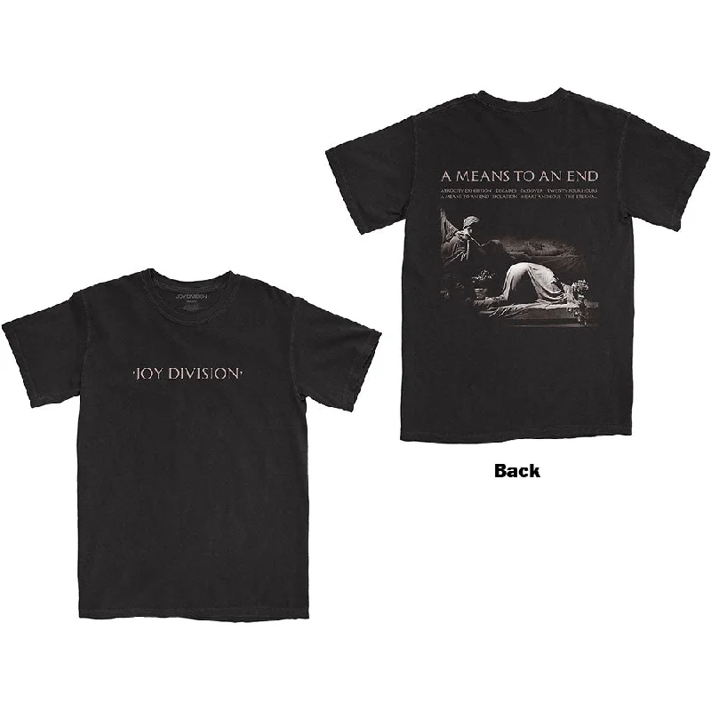 Joy Division | Official Band T-shirt | A Means To An End (Back Print) Anti-Pilling Machine Wash Handmade