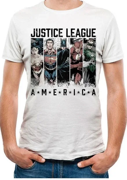 Justice League America T-Shirt DC Adult Elasticated Padded Insulated