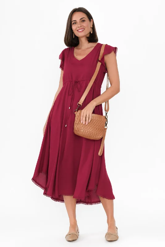 Libby Berry Midi Dress Stylish Button-Up Midi Dress