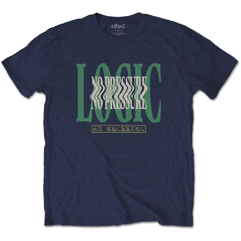 Logic | Official Band T-Shirt | Wavy (Back Print) Houndstooth Herringbone Solid