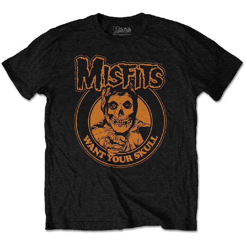 Misfits | Official Band T-Shirt | Want Your Skull Terry Blend Velvet Blend Canvas Blend