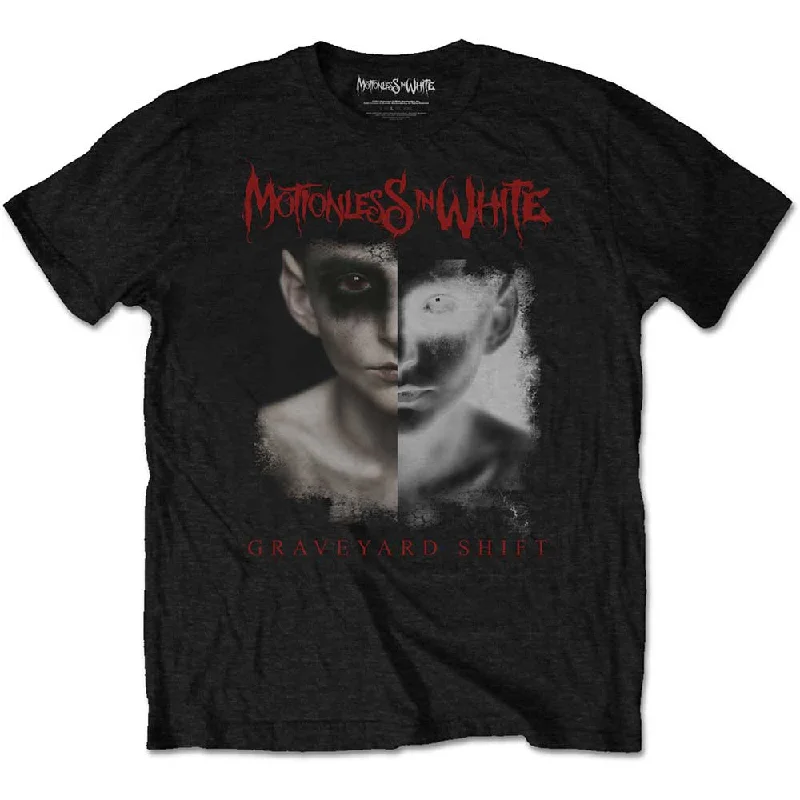 Motionless In White | Official Band T-Shirt | Split Screen Front Pockets Side Pockets Patch Pockets