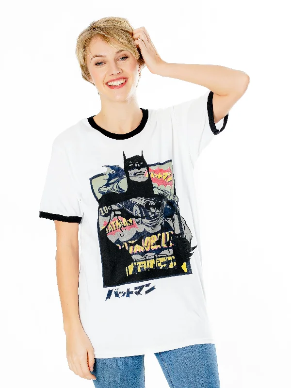 Batman Anime Batmobile T-Shirt Graphic T-Shirt Round Neck Polyester