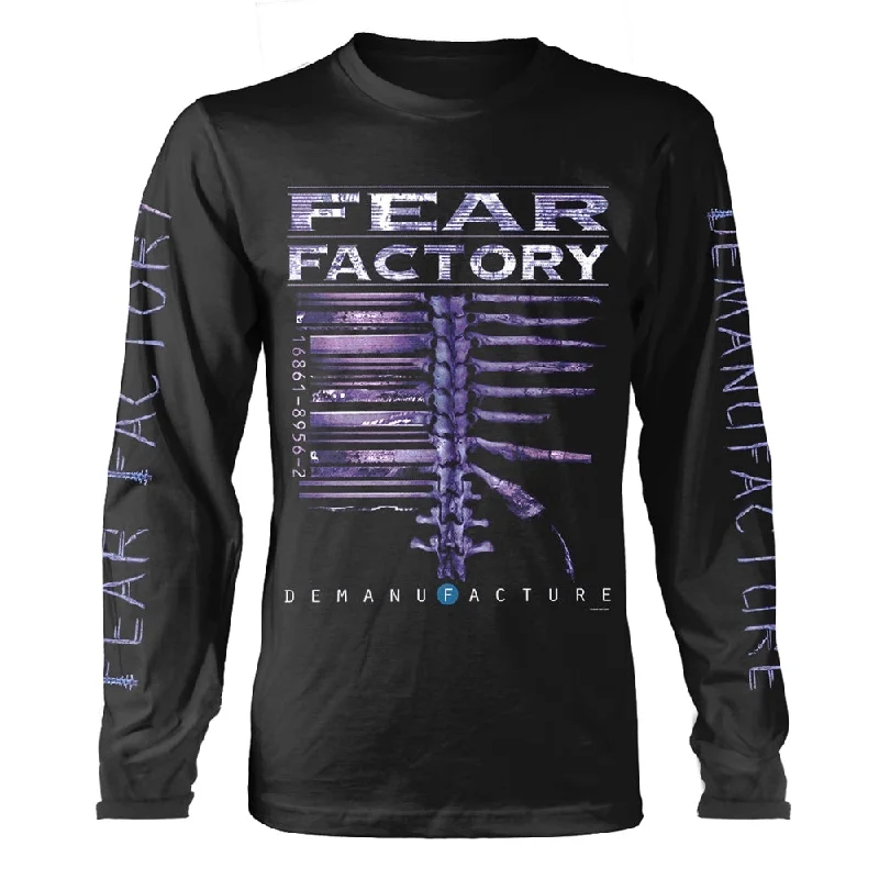 Fear Factory Unisex Long Sleeved T-shirt: Demanufacture Classic Elasticated Padded Insulated