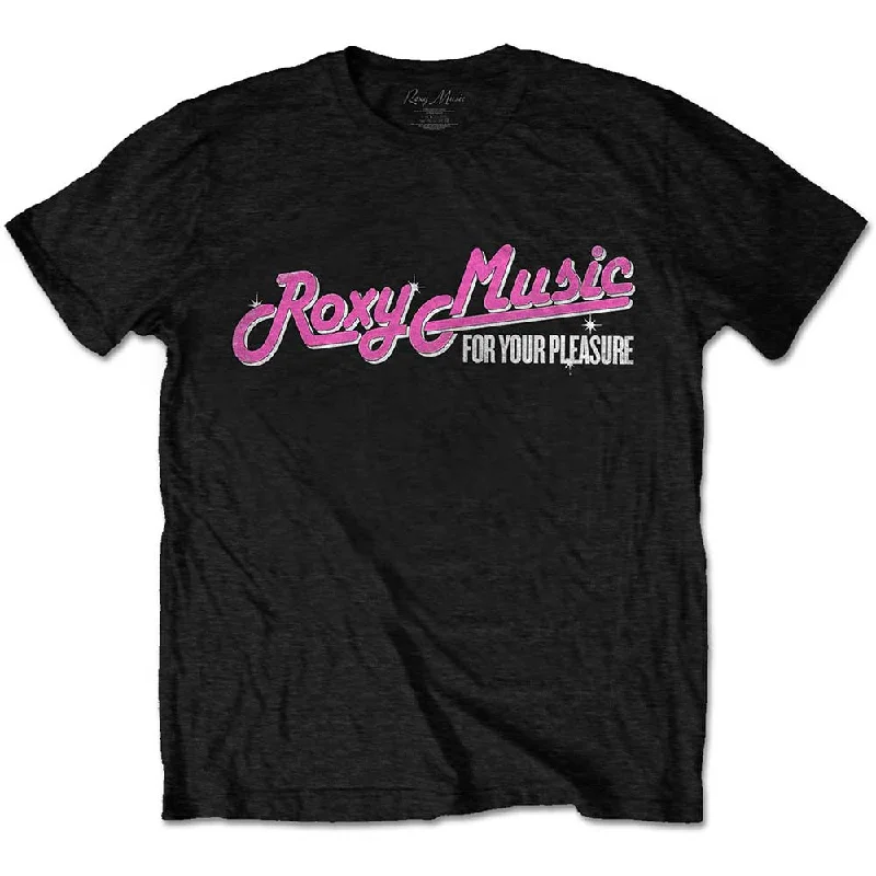 Roxy Music | Official Band T-Shirt | For Your Pleasure Tour (Back Print) Nylon Fabric Polyester Fabric Spandex Fabric