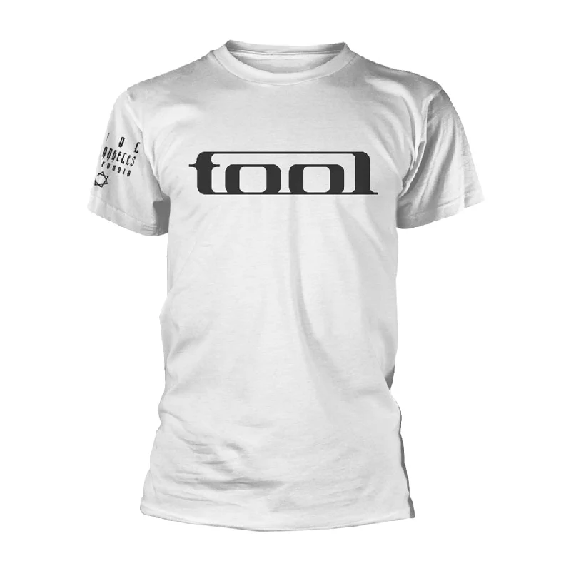 Tool Unisex T-shirt: Wrench (White - back print) Notch Collar Peter Pan Collar Cowl Neck