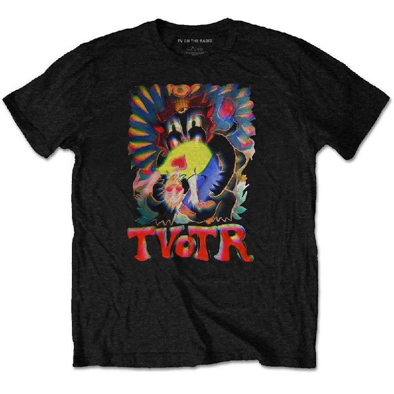 TV On The Radio | Official Band T-Shirt | Psychedelic Polka Dot Checkered Tartan