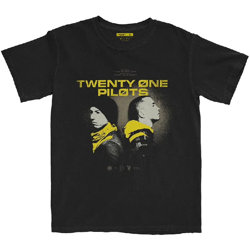 Twenty One Pilots | Official Band T-Shirt | Back To Back Spandex Blend Rayon Blend Denim Blend