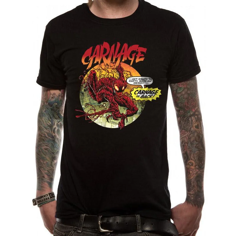 Venom Carnage Is Back Unisex T-Shirt Adult Zippered Buttoned Snapped