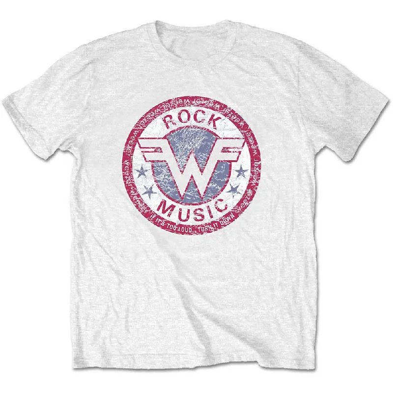 Weezer | Official Band T-Shirt | Rock Music Basic T-Shirt Crew Neck Short Sleeve