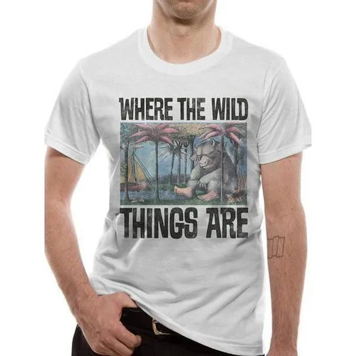 Where The Wild Things Are Book Cover Unisex T-Shirt Adult Front Pockets Side Pockets Patch Pockets