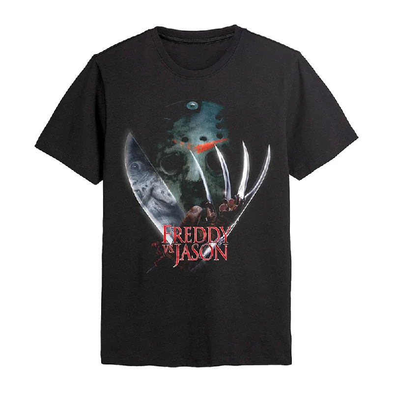 Freddy Vs. Jason Unisex T-shirt: Mask Elegant Classic Vintage