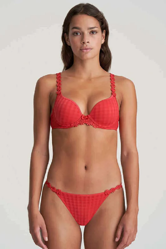 Avero Heart Shaped Bra in Scarlet Sporty Compression Bra