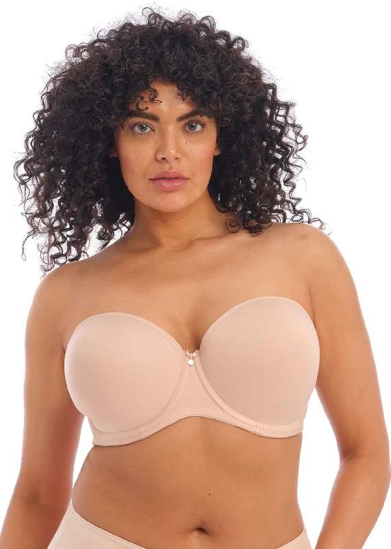 ELOMI EL4300 SMOOTH MOLDED STRAPLESS BRA Soft Mesh Bra