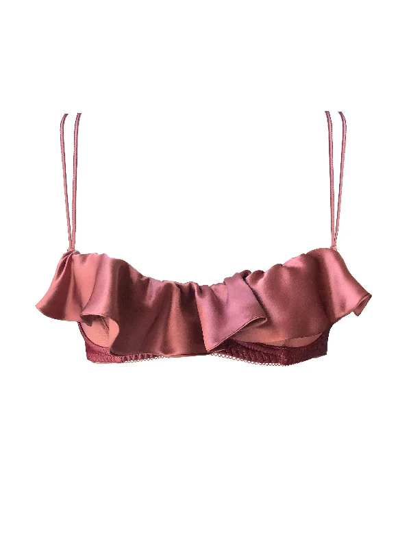 Fenella Ruffle Bra Breathable Wireless Bra