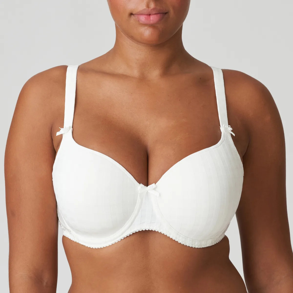 Madison Padded Heart Shape Bra In Natural - Prima Donna Stretchy Wireless Bra