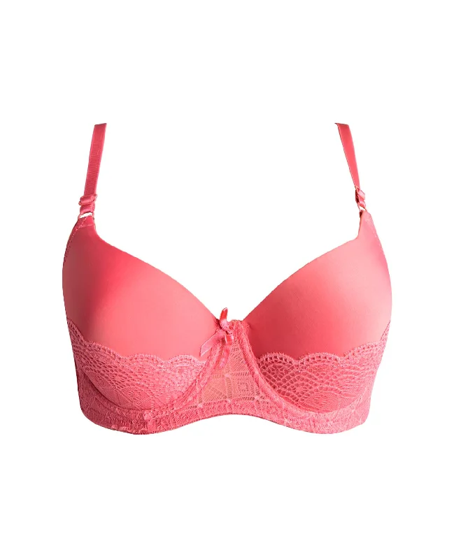 Mamia Romantic Lace Bra Soft Mesh Bralette