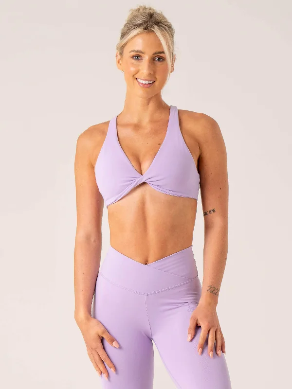 Momentum Twist Sports Bra - Lavender Stylish Strapless Bra