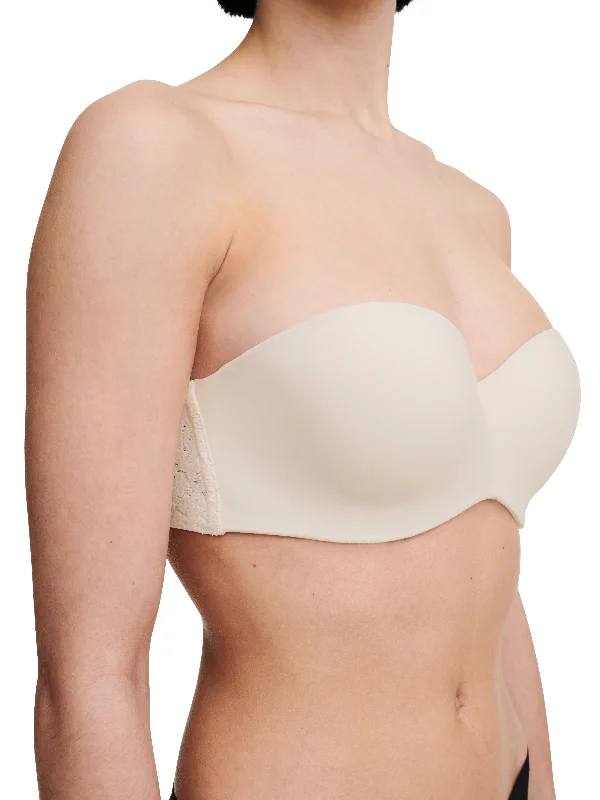 Norah Comfort Strapless Convertible Bra In Talc - Chantelle Soft Cotton Bra