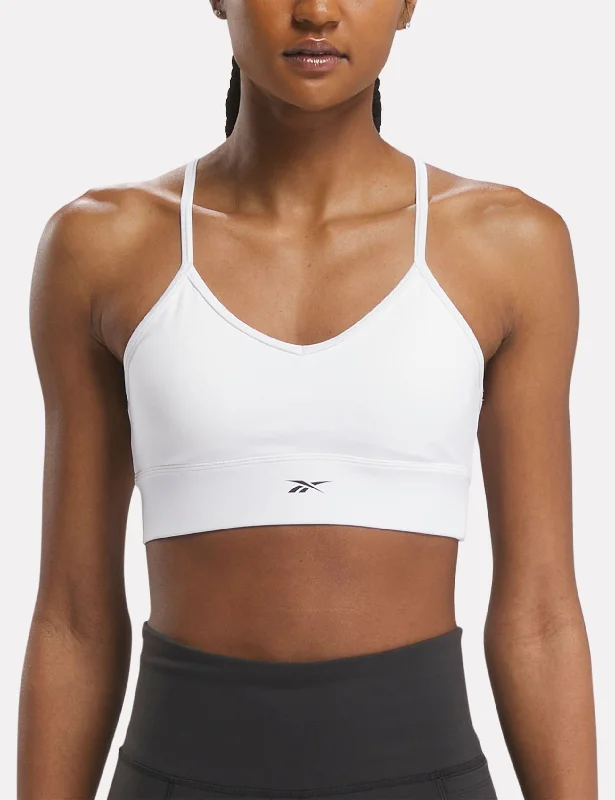 Workout Ready Sports Bra - White Seamless Fit Bra