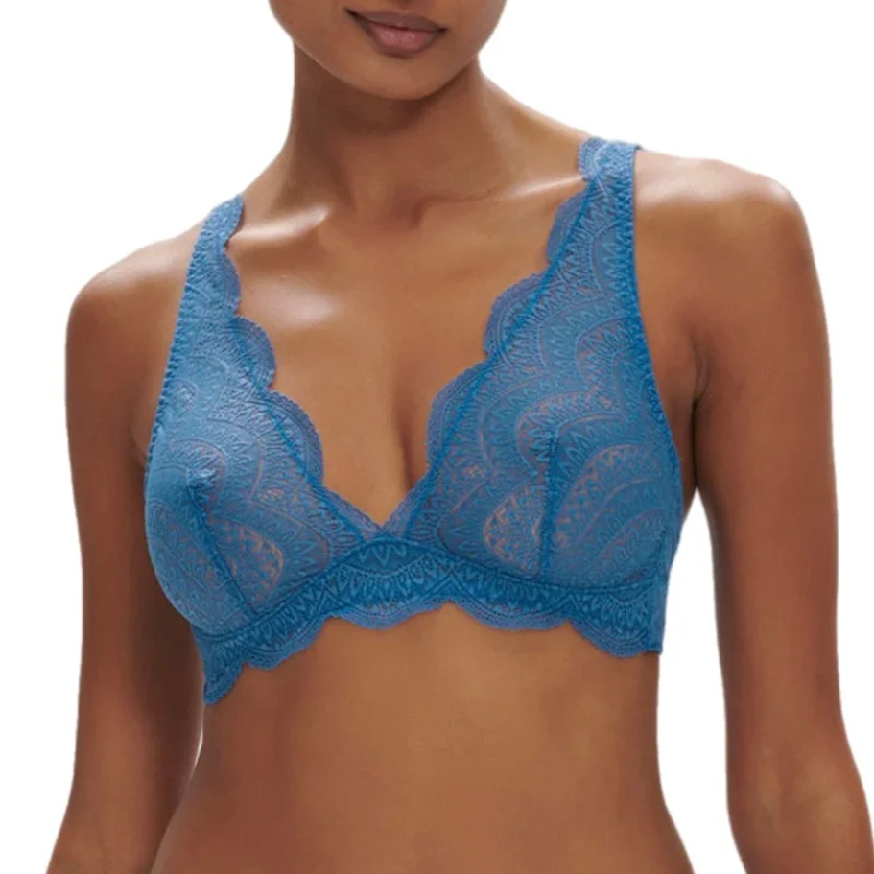 Simone Perele Karma Soft Cup Triangle Bra Myosotis Blue Comfortable Active Bra