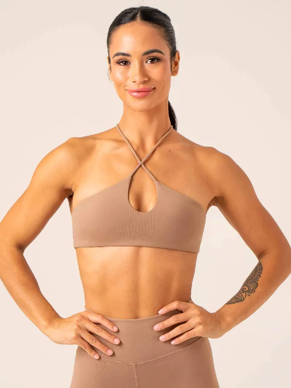 Unstoppable Sports Bra - Mocha Push-Up Wireless Bra