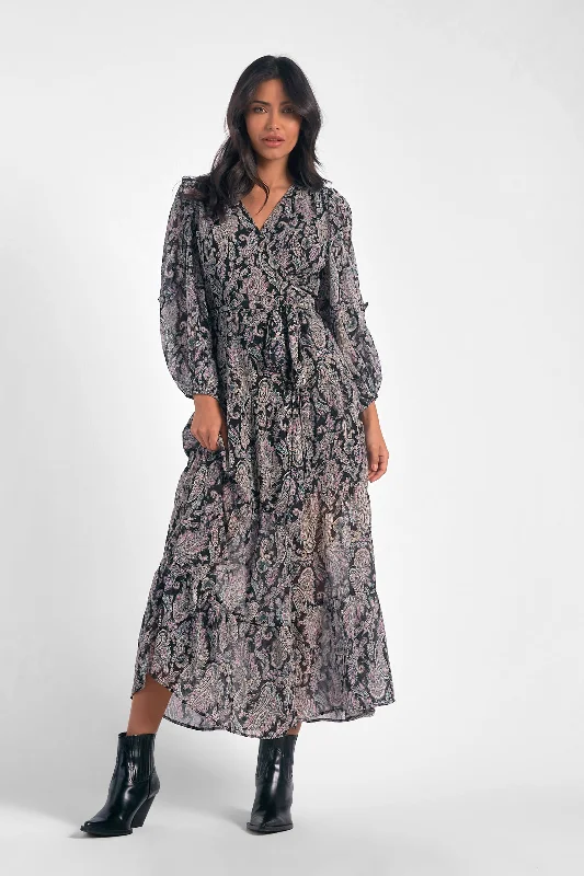 The Willow Paisley Maxi Dress Stylish A-Line Maxi Dress