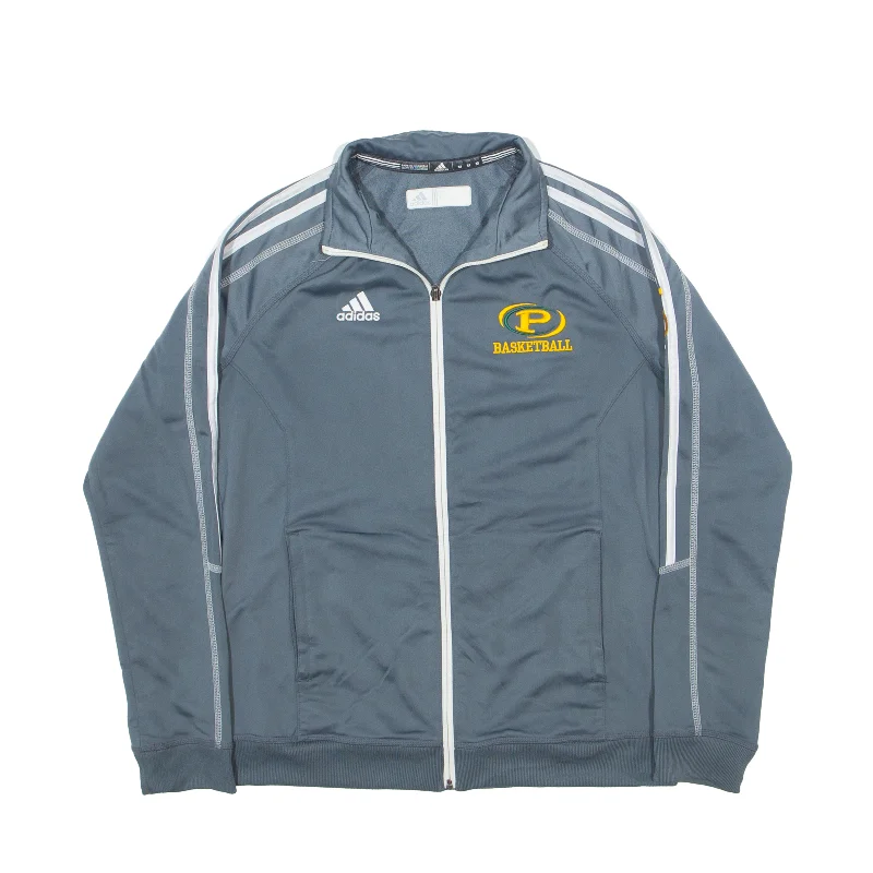 ADIDAS Basketball Track USA Jacket Grey Womens M Satin Jacket Silk Jacket Chiffon Jacket