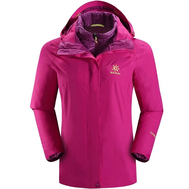 Women's Windbreaker 3-in-1 Hardshell Jacket Tailored Jacket Straight Jacket A-Line Jacket