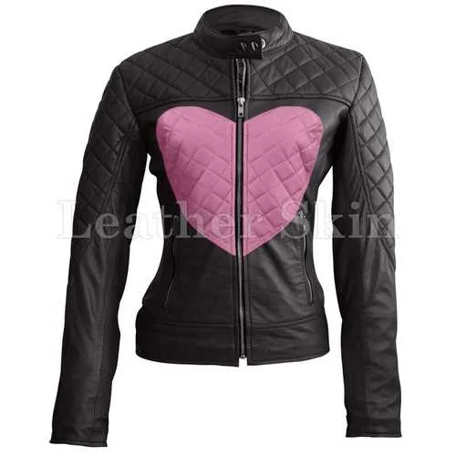 Women Black Leather Jacket Fleece Jacket Down Jacket Feather Jacket