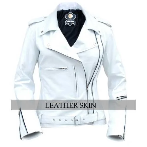 White Leather Jacket Chenille Jacket Brocade Jacket Lace Jacket