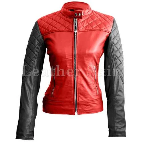 Women Leather Jacket Cardigan Sweater Pullover