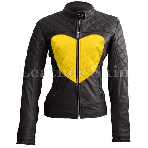 Women Black Leather Jacket Herringbone Jacket Checkered Jacket Solid Jacket