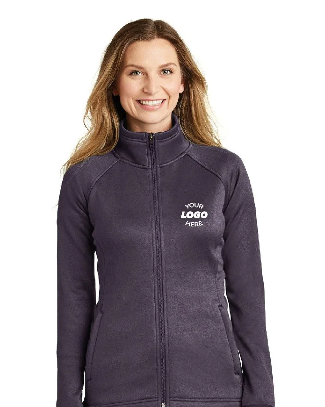 The North Face Ladies Canyon Flats Stretch Fleece Jacket NF0A3LHA Stand-Up Collar Roll-Neck Collar Turtle Neck