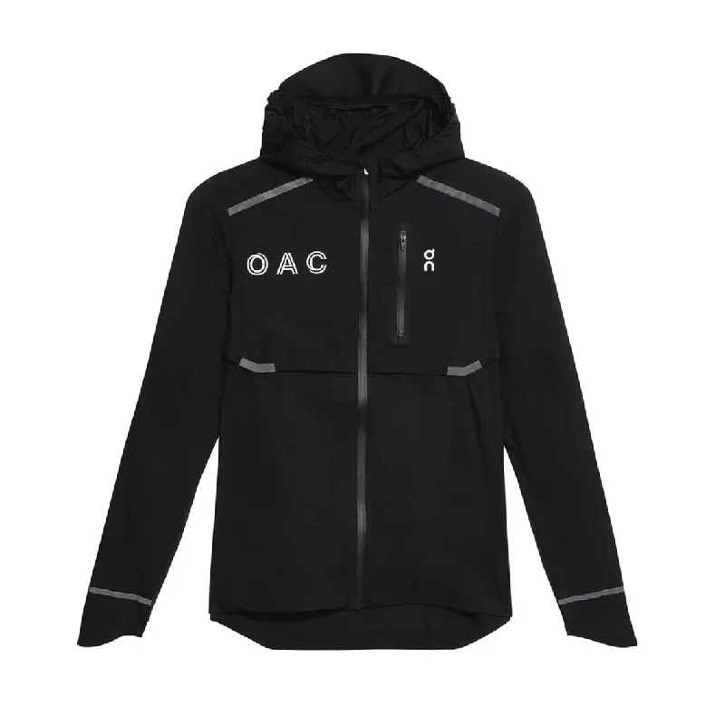 Womens On Running OAC Weather Jacket - Black Belted Jacket Elasticated Jacket Padded Jacket