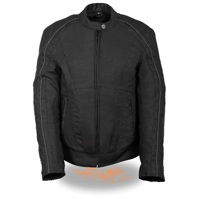 Women's Textile Jacket w/ Stud & Wings Detailing Front Pockets Side Pockets Patch Pockets