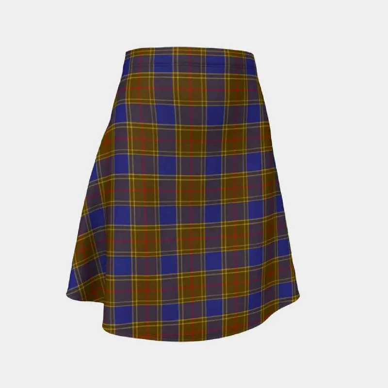 Balfour Modern Tartan Flared Skirt ribbed skirt waist